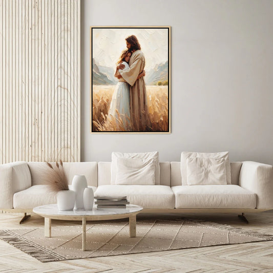 Jesus Hugging a Woman II - Canvas